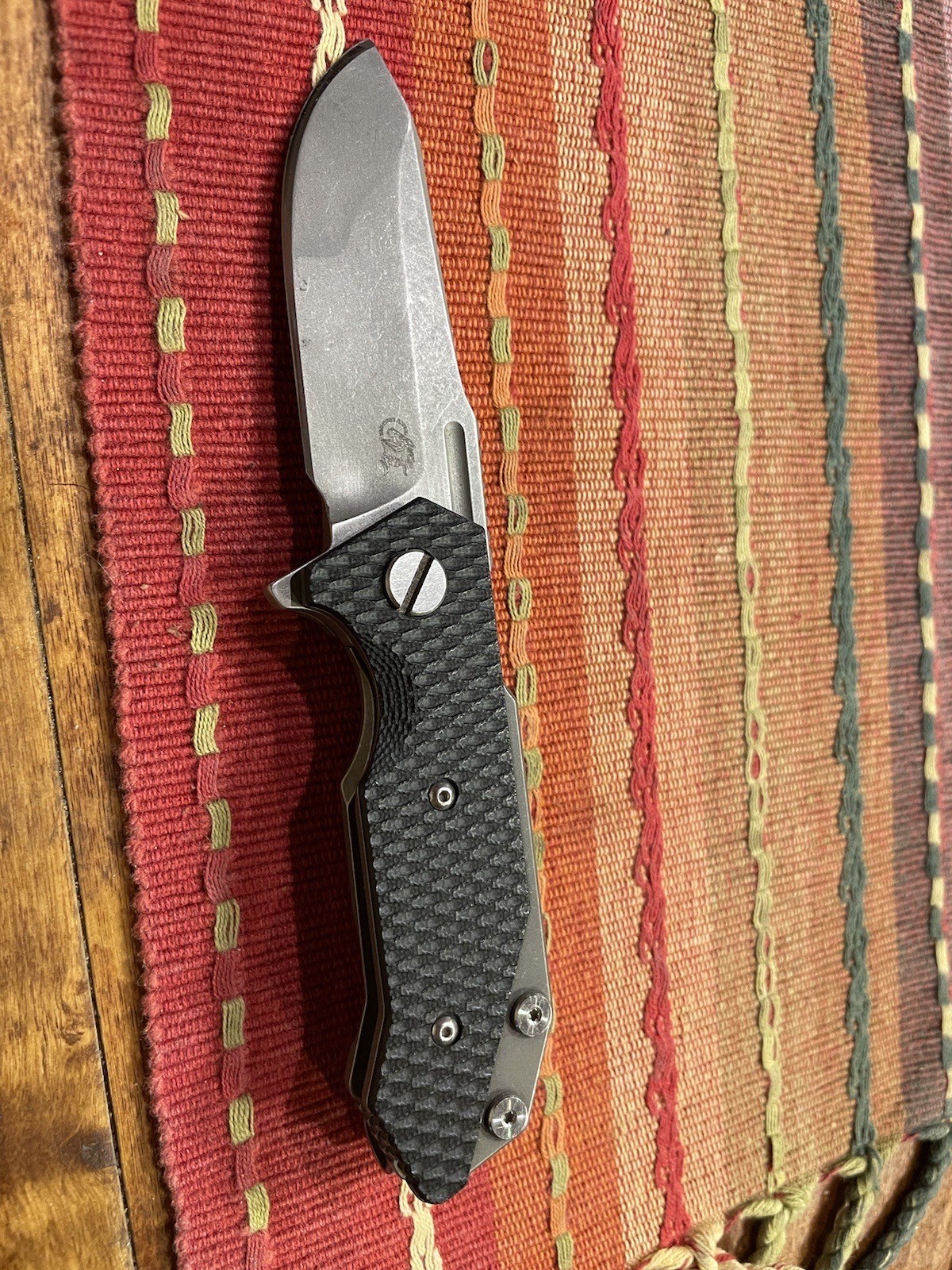 Hinderer Half Track S35VN Working Finish Black G10 Flipper