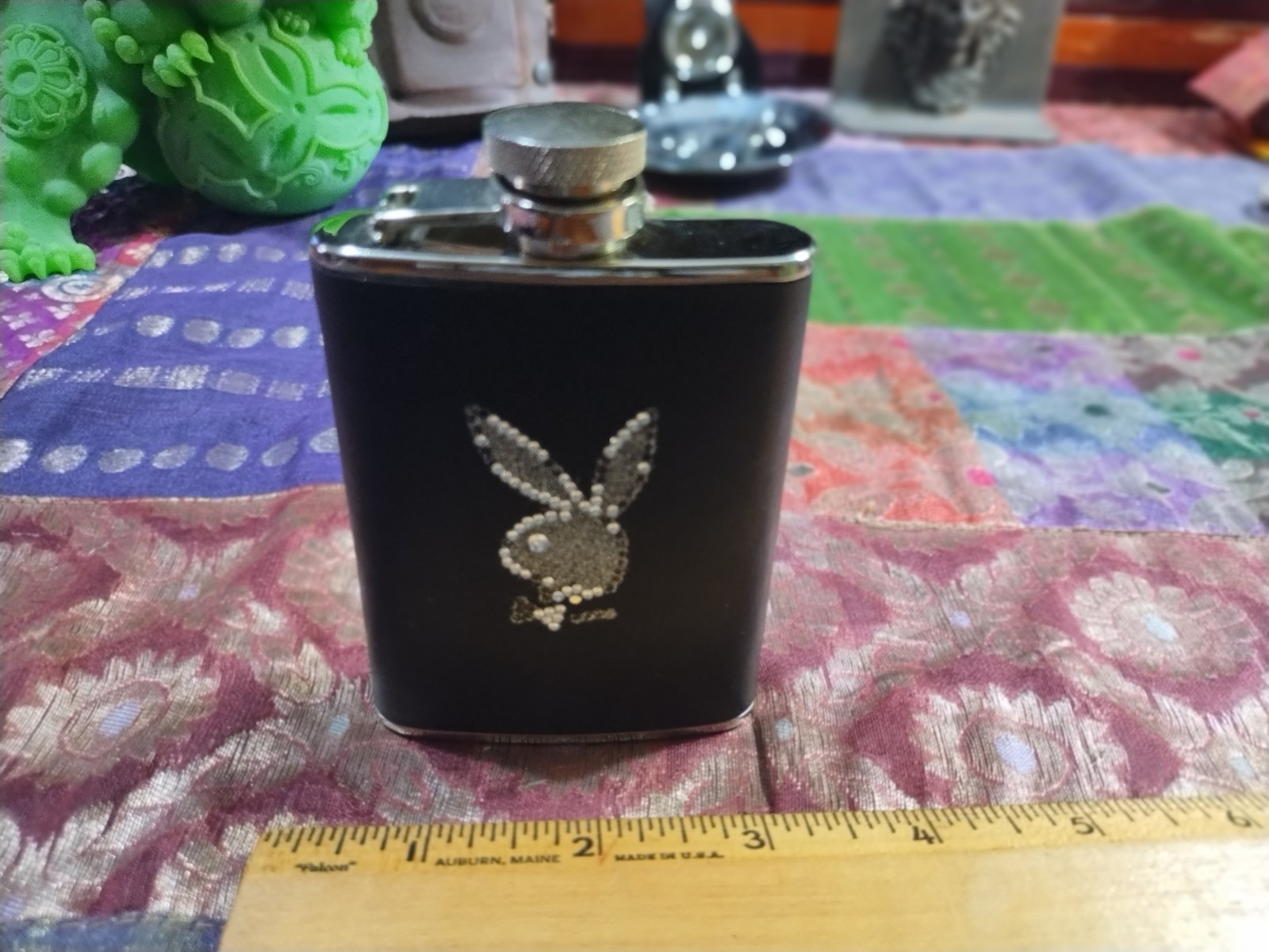 Playboy Bunny BLACK Flask Very Good