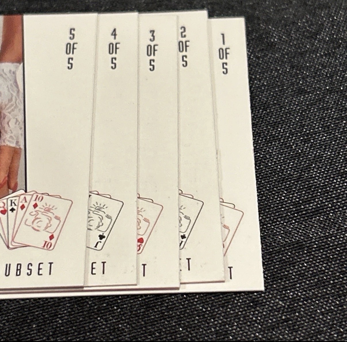 1995 Hot Shots Straight From The Photographer Subset Complete Set Of 5 Cards
