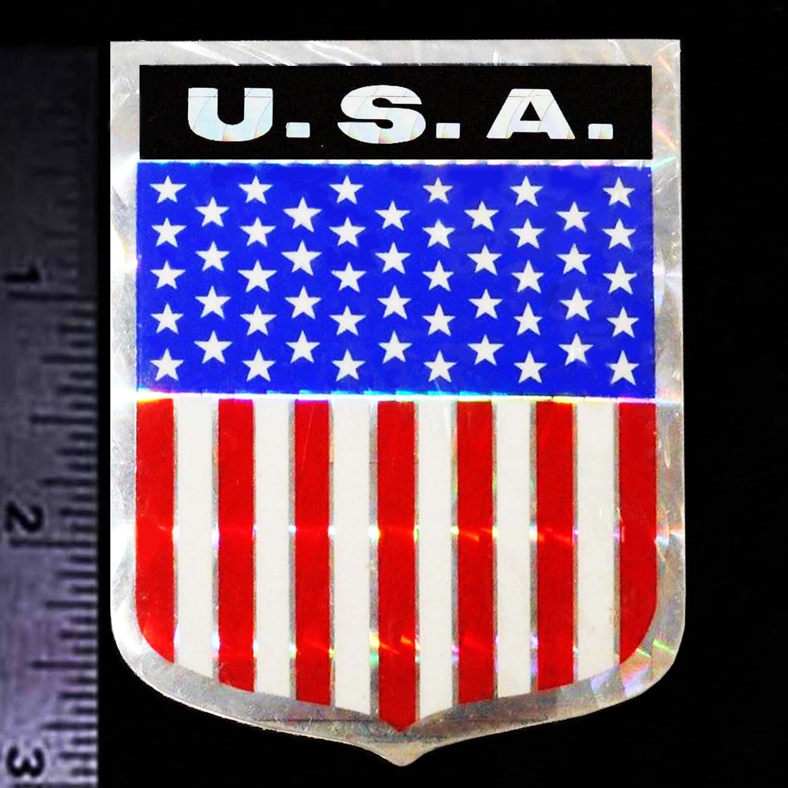 U.S.A. American Flag Original Vintage Racing Decal/Sticker Patriotic NHRA Nascar U.S.A. American Flag Original Vintage Racing Decal/Sticker Patriotic NHRA Nascar