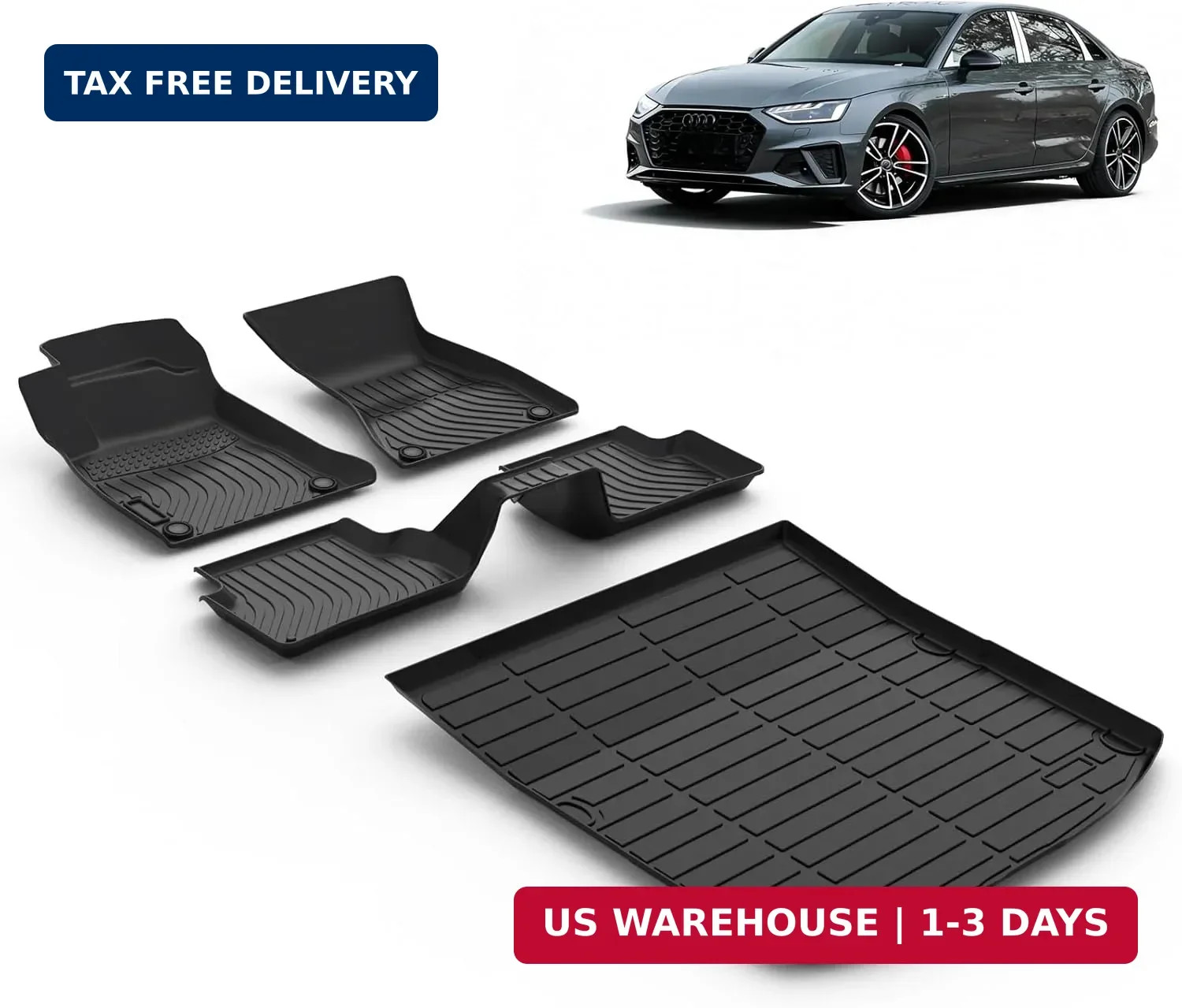 Floor Mats & Cargo Liner for 2025 2024 2023 2022 2021 2020 2019 2018 2017 Audi A