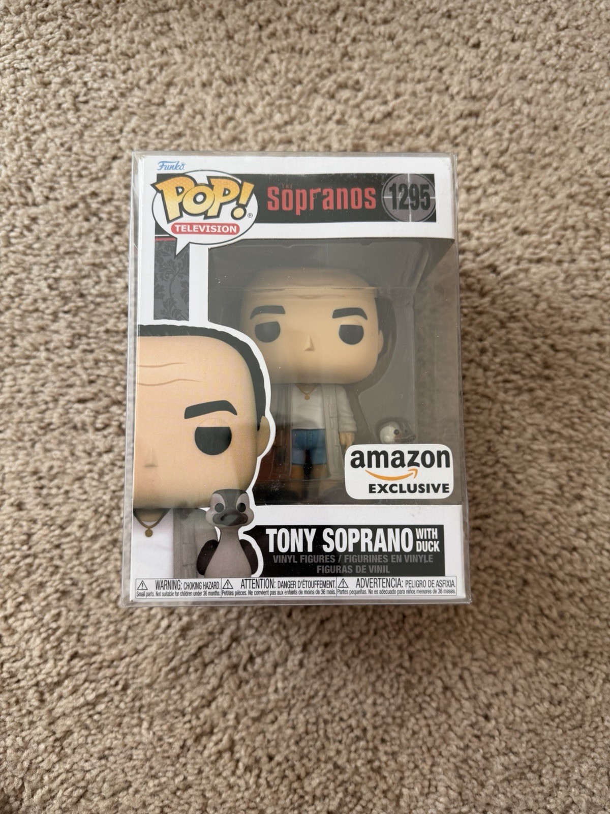 Funko Pop Vinyl: The Sopranos Tony Soprano with Duck Amazon (Exclusive) #1295