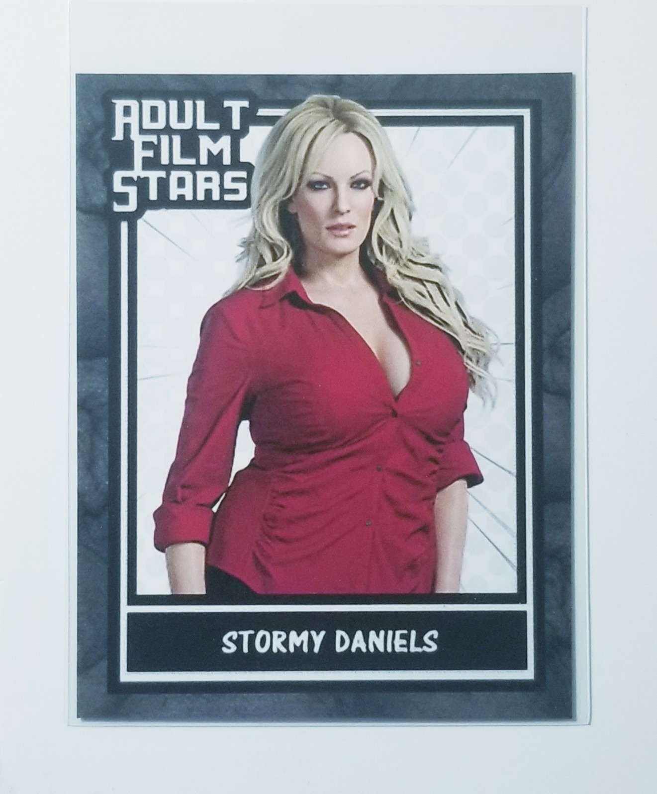 STORMY DANIELS ADULT FILM STARS CUSTOM ART CARD NOVELTY WITH BACK