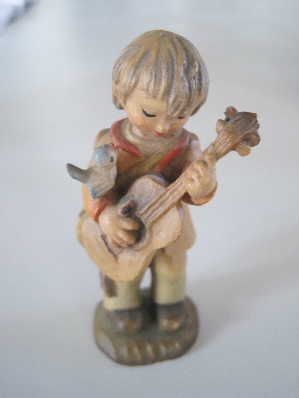 ANRI Italy Wood Carving Orchestra Guitar Artist Signed 3\