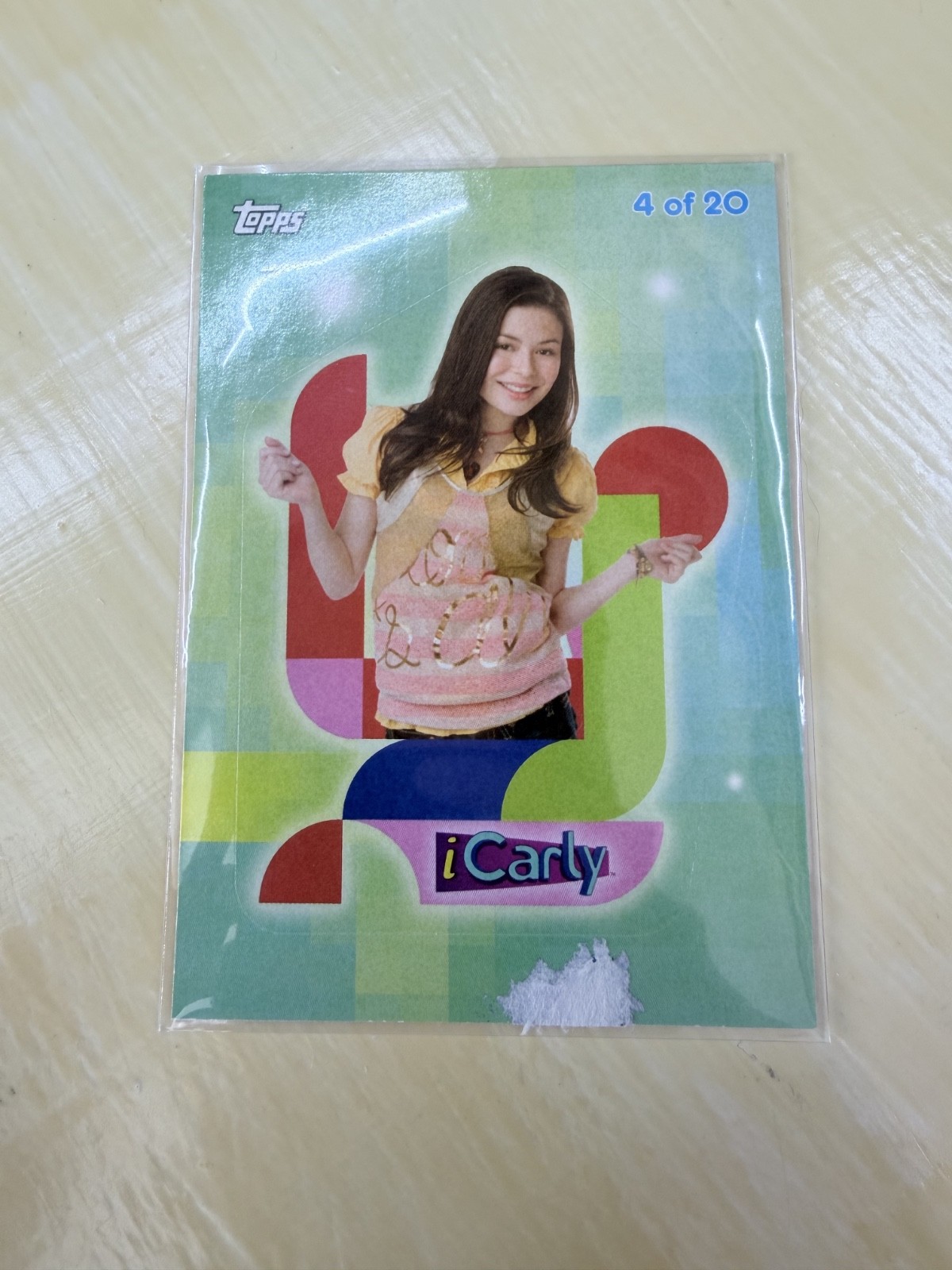 2009 Topps iCarly Nickelodeon Carly Shay Puzzle Sticker Insert Card #4
