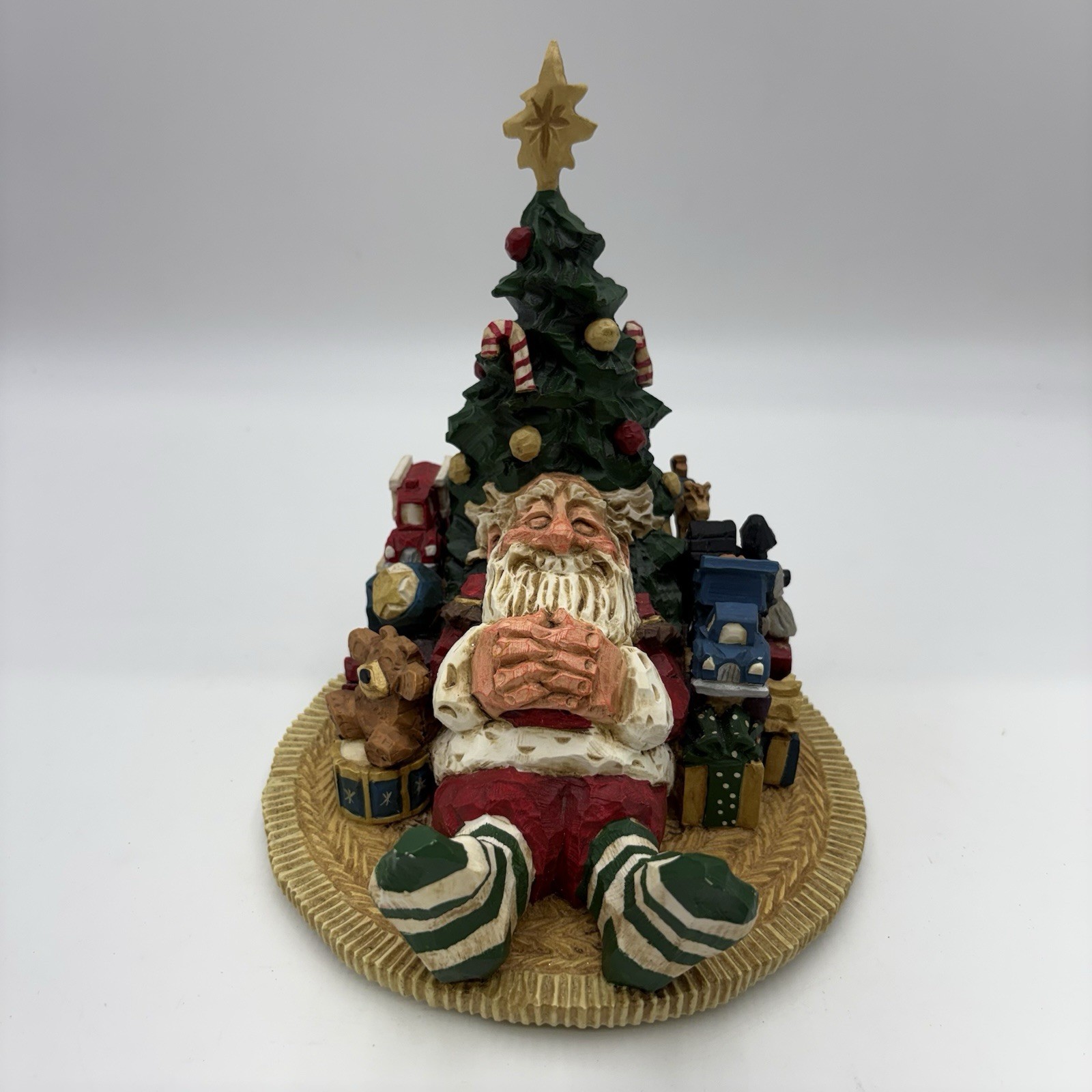 David Frykman “Last Stop” Santa Christmas Music Box Sculpture 8.5” Limited Ed
