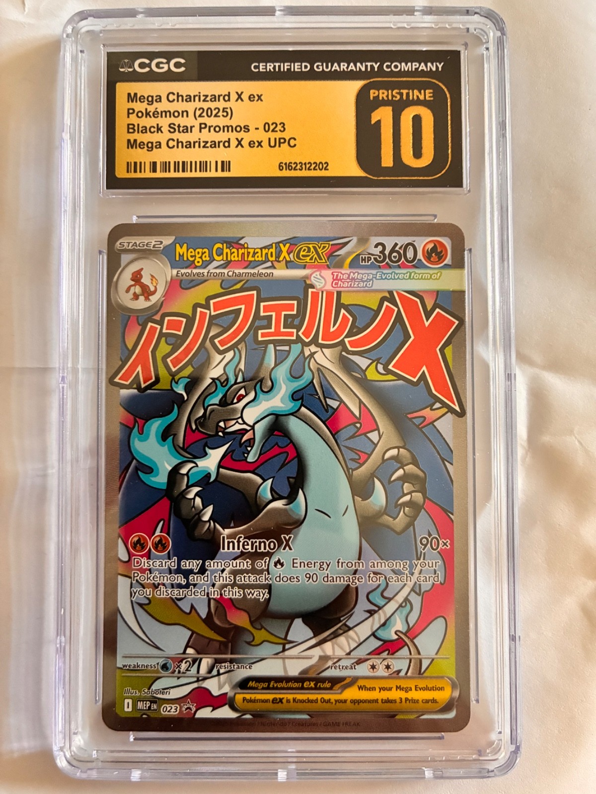 Pokemon Mega Charizard X ex #023 Black Star Promo CGC 10 Pristine English