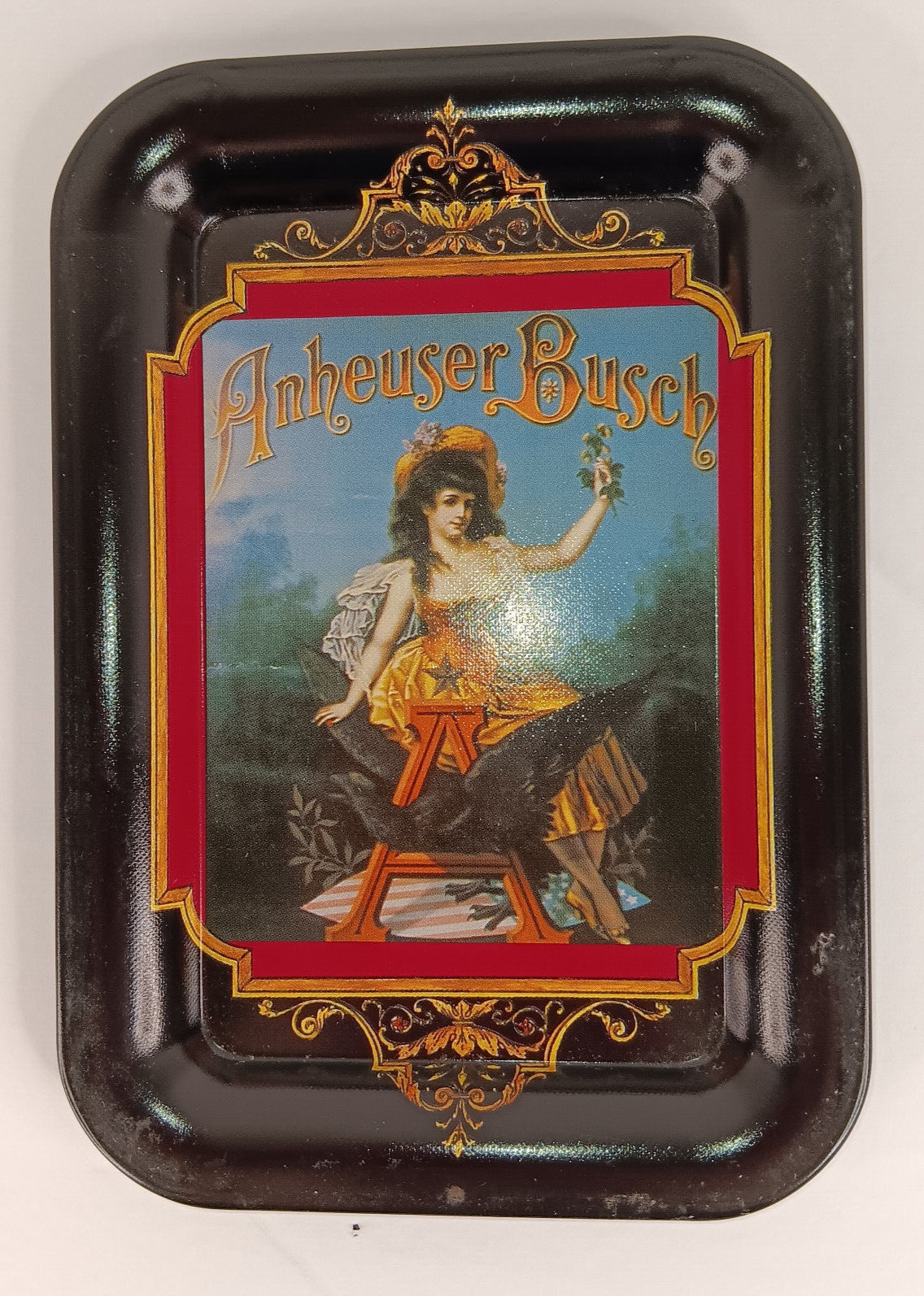 1992 Anheuser Busch Tip Tray Black Woman Bird 6