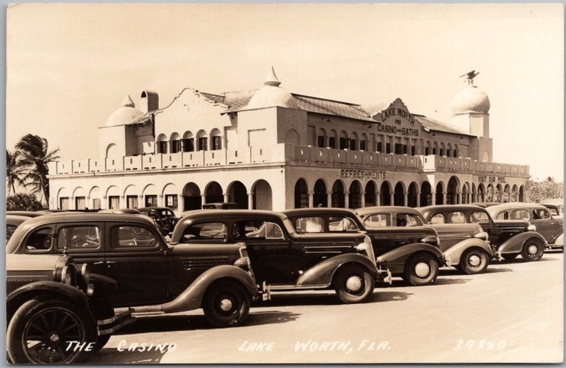 c1930s LAKE WORTH, Florida Photo RPPC Postcard \