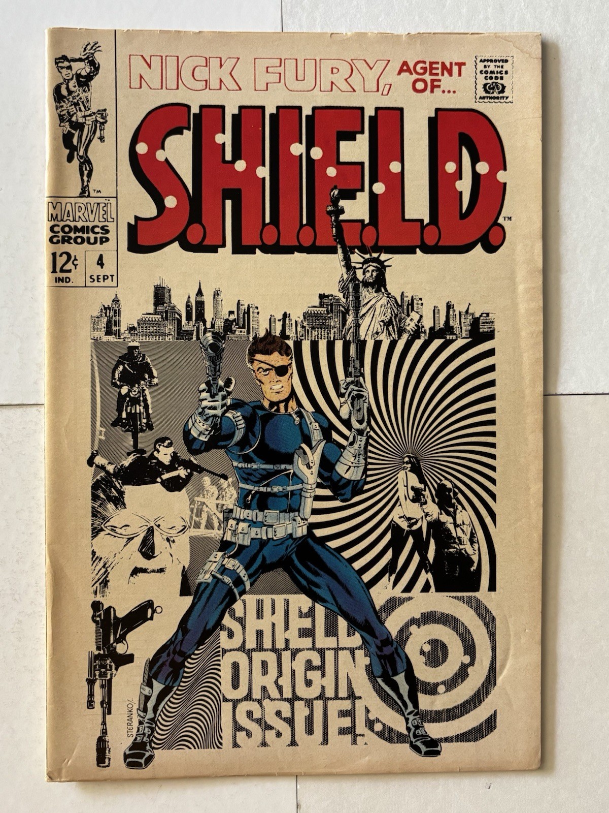 MARVEL NICK FURY AGENT OF S.H.I.E.L.D. #4 1968 - STAN LEE/STERANKO