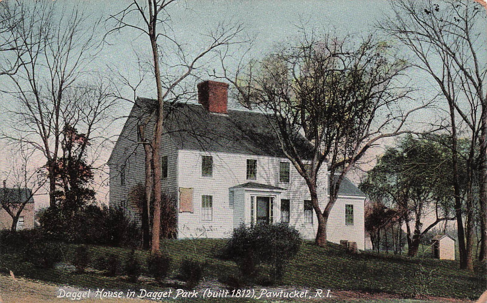 Pawtucket Rhode Island Daggett House Slater Park Farm Homestead Vtg Postcard H41