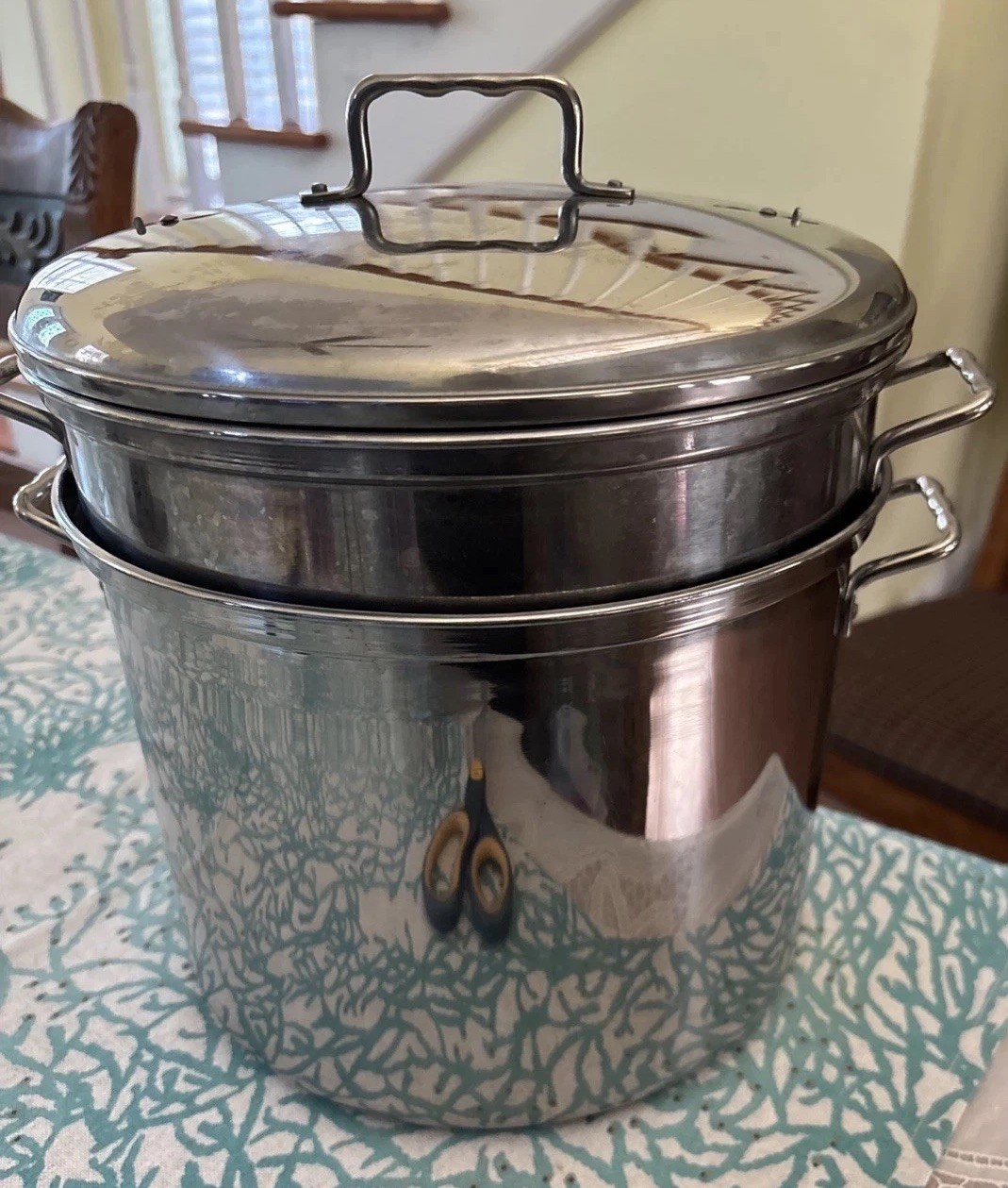 Vintage Professional Vollrath Stainless Steel Stockpot & Steamer Korea RARE