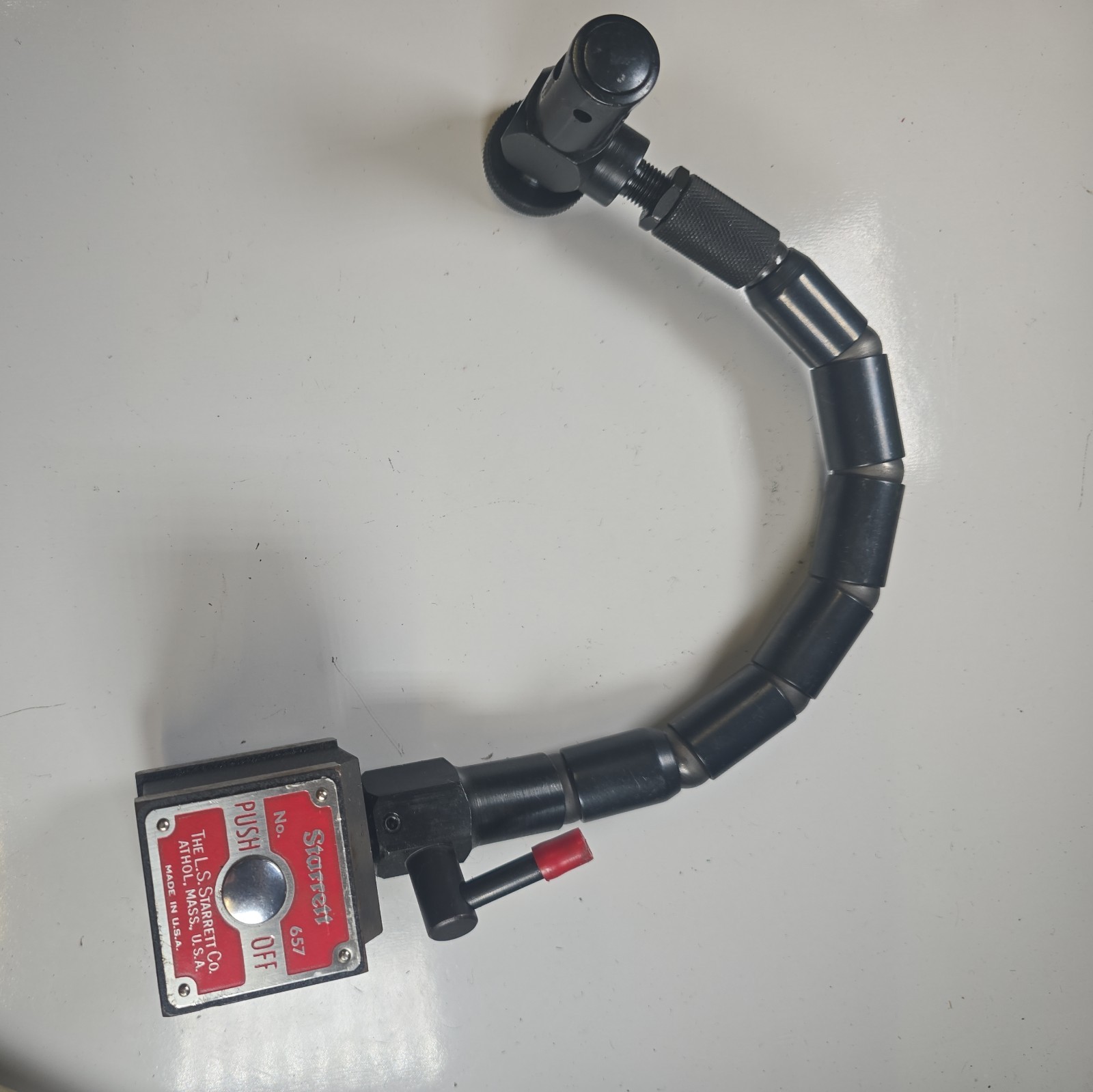 Starrett No 657 Flex Arm Indicator Holder Magnetic Base