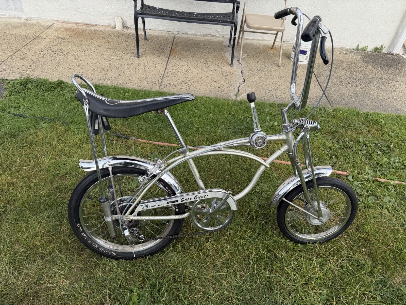 Rare 1970 Schwinn Krate Grey Ghost Survival With Owners Manual And Receipt