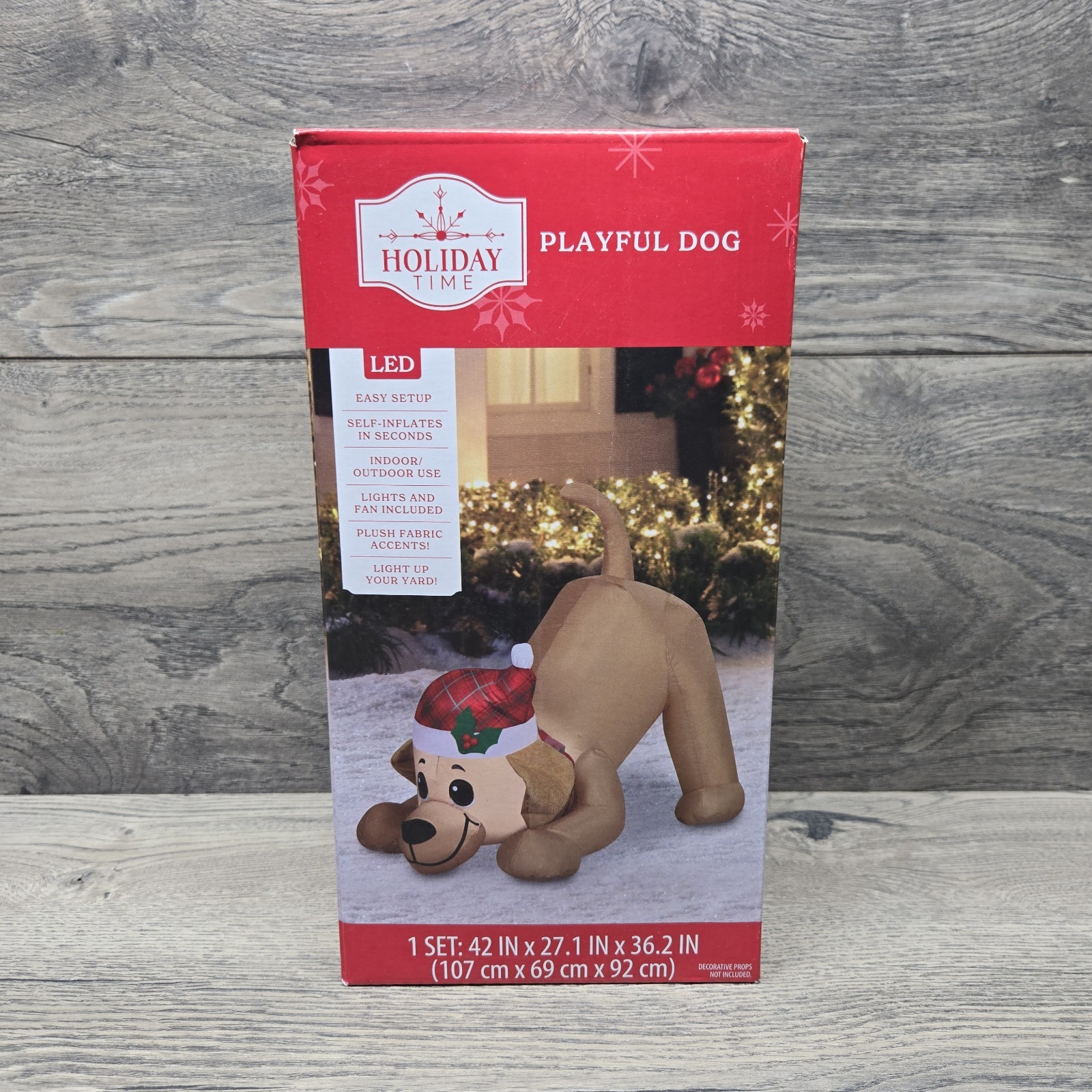 New 3.5” Cute Playful Dog Lighted Christmas Inflatable Outdoor Decoration New 3.5” Cute Playful Dog Lighted Christmas Inflatable Outdoor Decoration