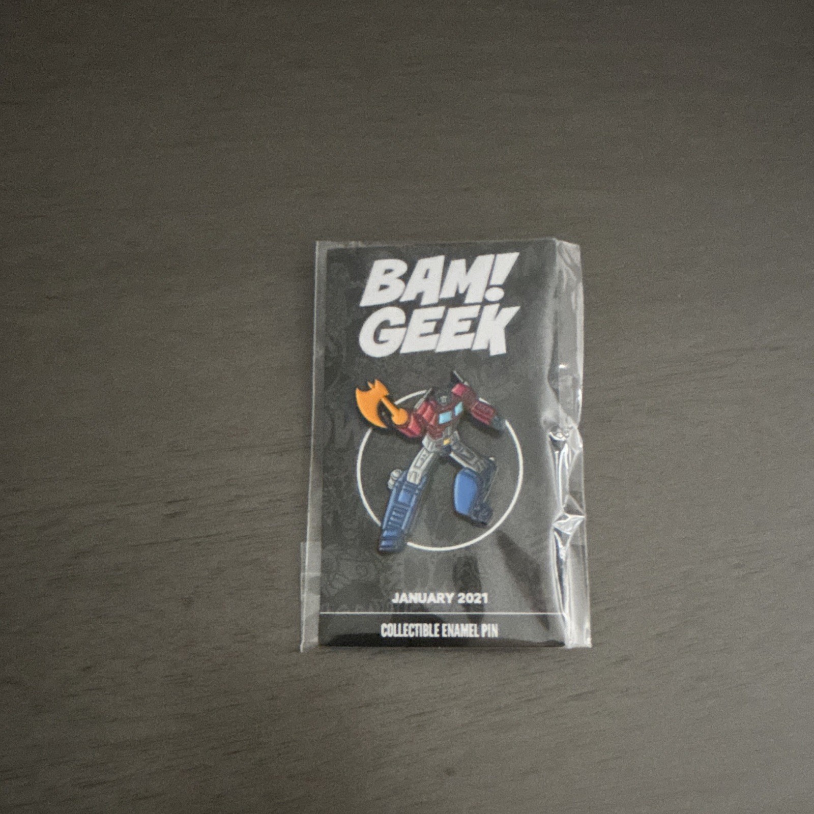 BAM GEEK Transformers Optimus Prime Limited Edition Enamel Lapel Pin 2021