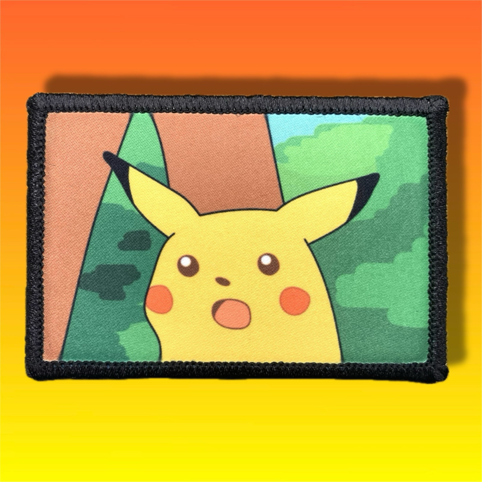 Surprised Pikachu Pokemon Meme Morale Patch / Military Badge ARMY Tactical 67