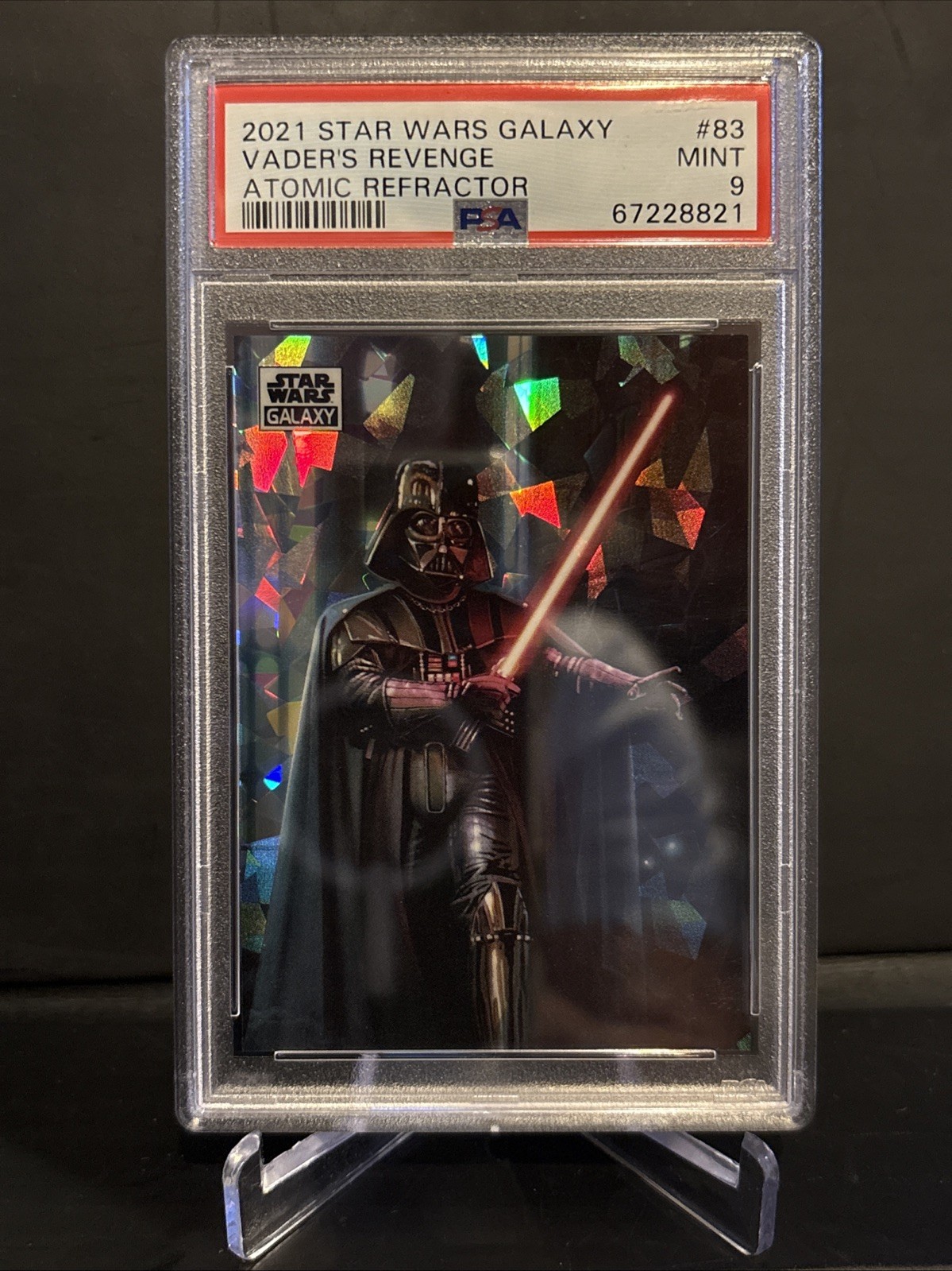 2021 Star Wars Galaxy Vader\'s Revenge Atomic Refractor /150 PSA 9 2021 Star Wars Galaxy Vader\'s Revenge Atomic Refractor /150 PSA 9