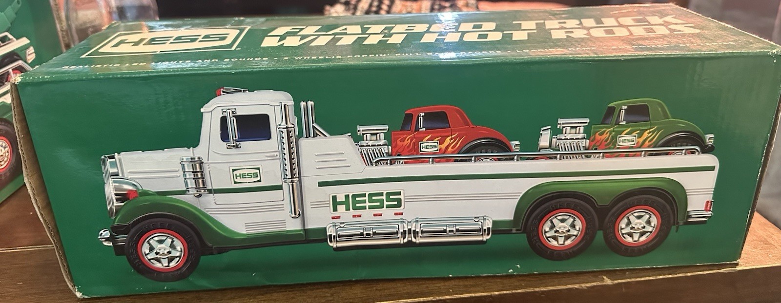 Hess Truck 2022 Flatbed with Two Hot Rod Racers Brand New In Box Never Opened