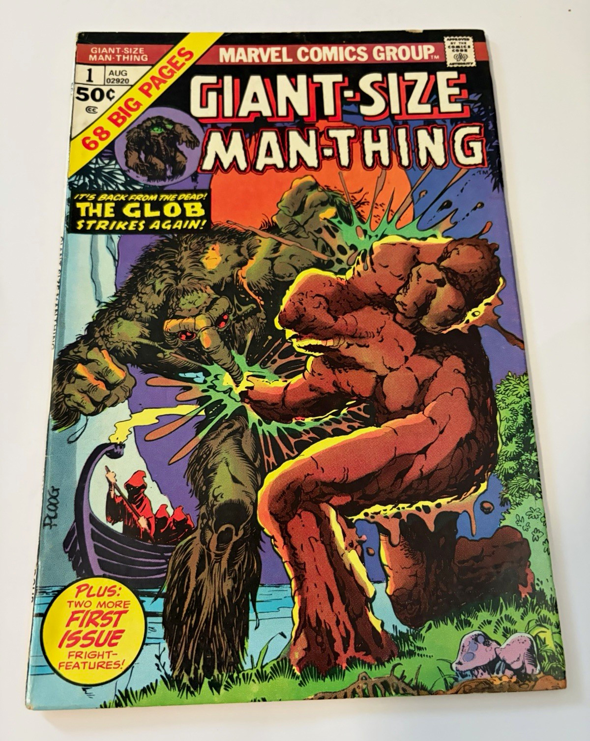Marvel Giant-Size Man-Thing #1 (Aug 1974) Man-Thing/Glob Gerber/Starlin