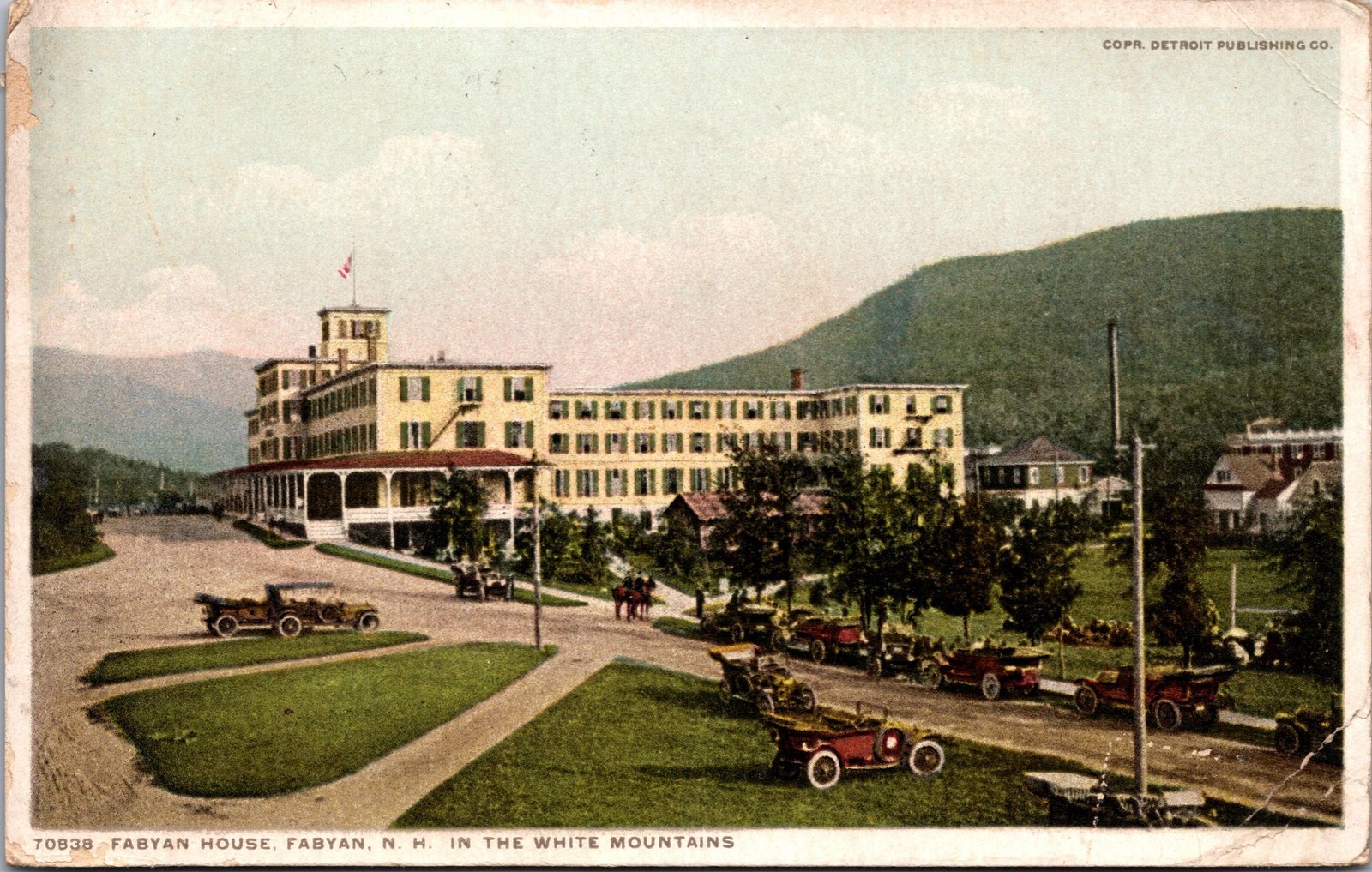 Fabyan House Fabyan NH White Mountains Detroit Pub Co Postmarked 1914 Postcard