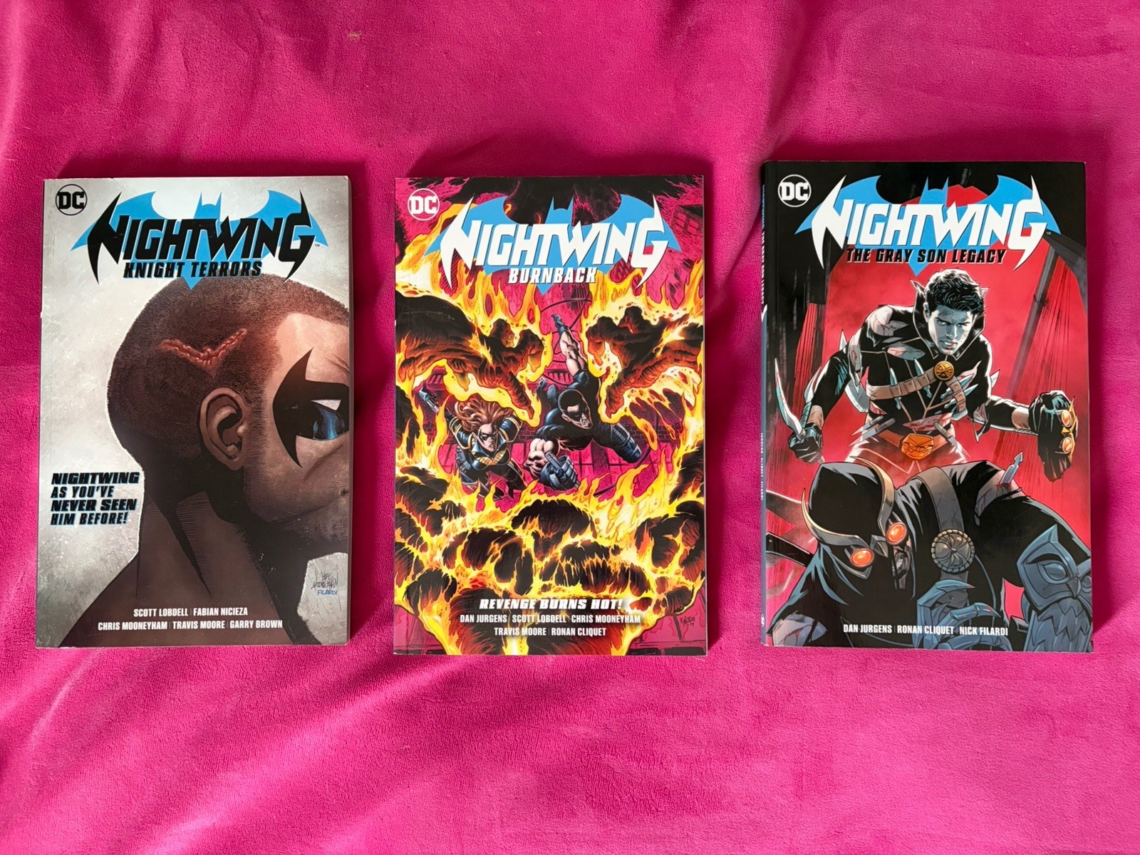 Nightwing Burnback Knight Terrors Gray Son Legacy TPB Set