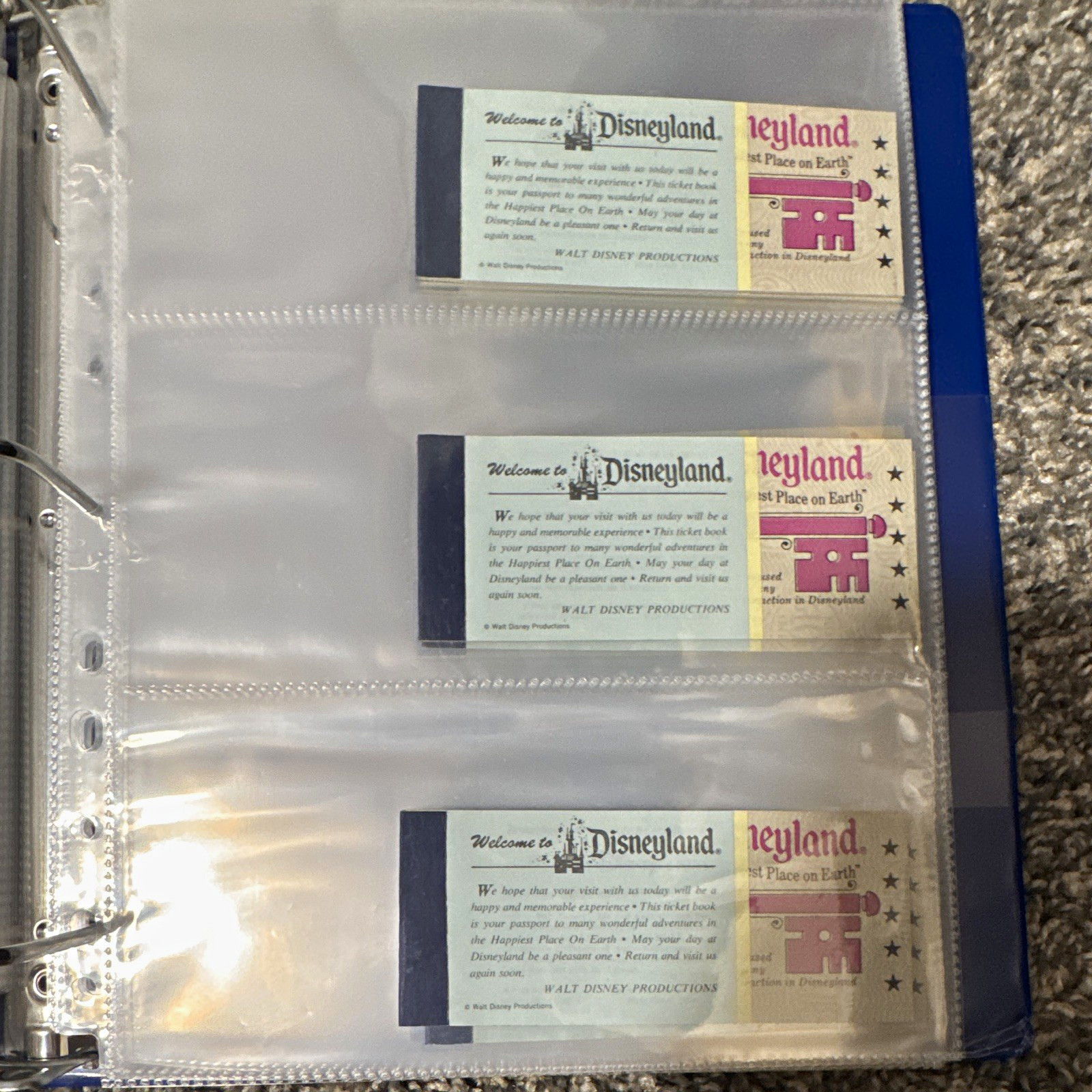 Disneyland Courtesy Guest Ticket Booklets: Welcome & 5 Adventures