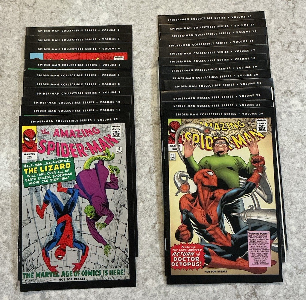 VTG Marvel Comics Amazing Spider-Man Collectible Series Vol.  1-24 Missing 1&5