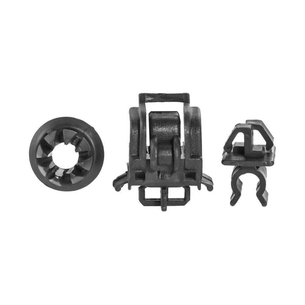3PCS Car Front Hood Support Prop Rod Holder Opener Stay Grommet Clips for Honda