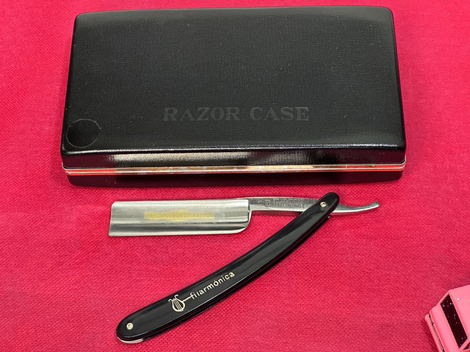 Vintage Filarmonica 13 Doble Temple Straight Razor Jose Monserrat Pou  Spain