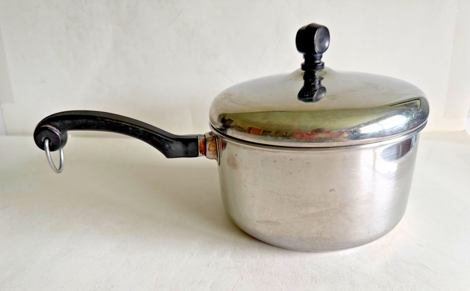 Farberware Aluminum Clad Stainless Steel 1 qt. Saucepan /Pot with Lid, USA