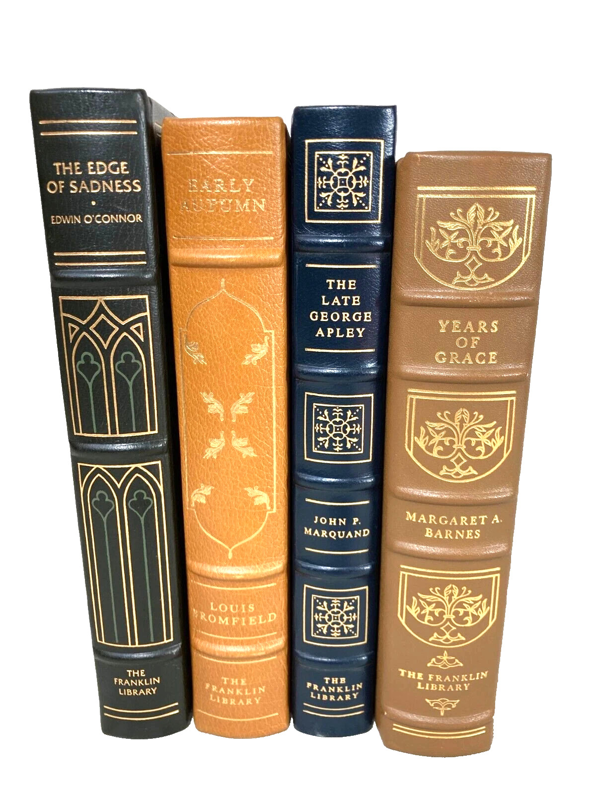4 Franklin Library Books, Pulitzer Prize Leather Bound 22K Gold Gilt #9 of 15