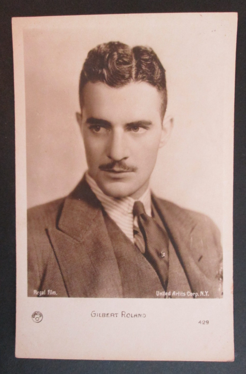 Gilbert Roland Actor United Artists RPPC Postcard