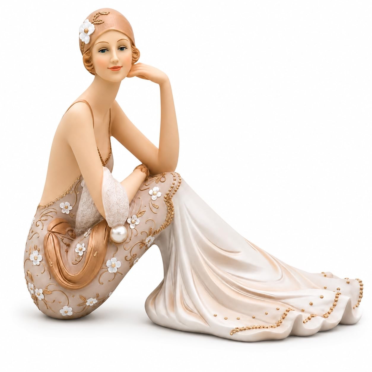 Comfy Hour 8 Inch Victorian Figurines, Sitting Lady Statue