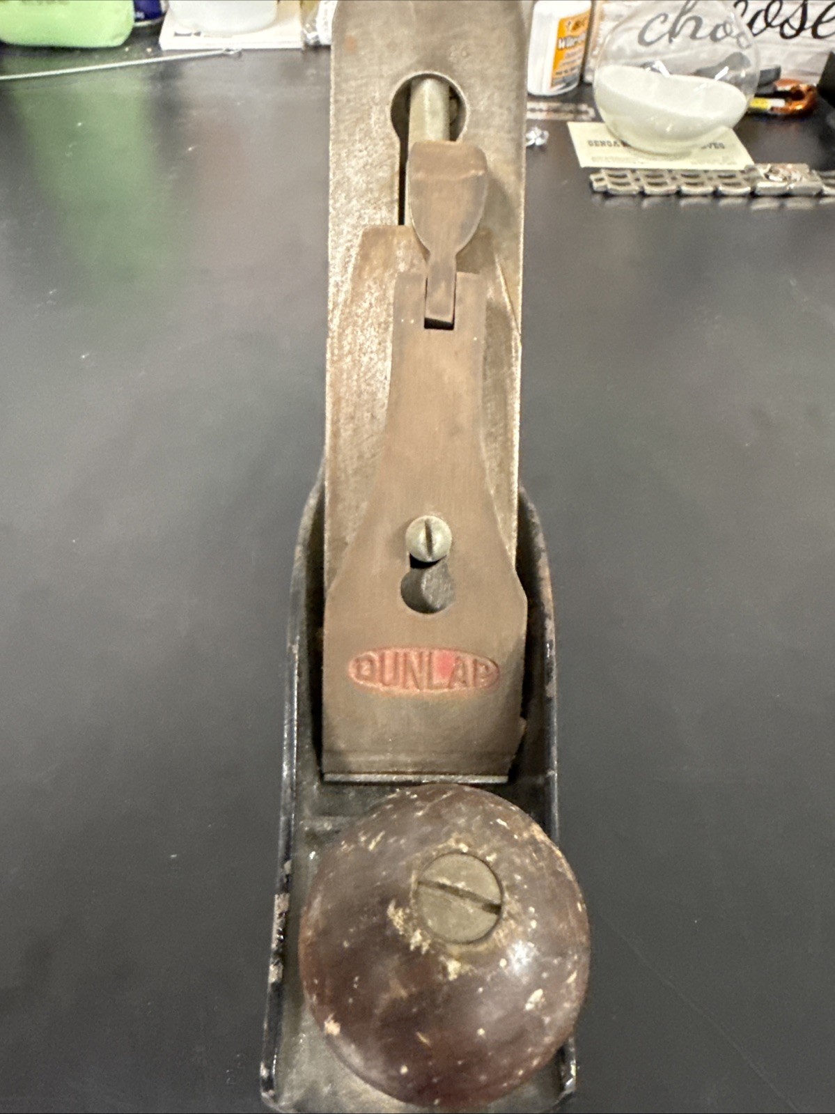 Antique Dunlap Hand Plane Woodworking Tool Vintage Carpenter Cabinetmaker USA
