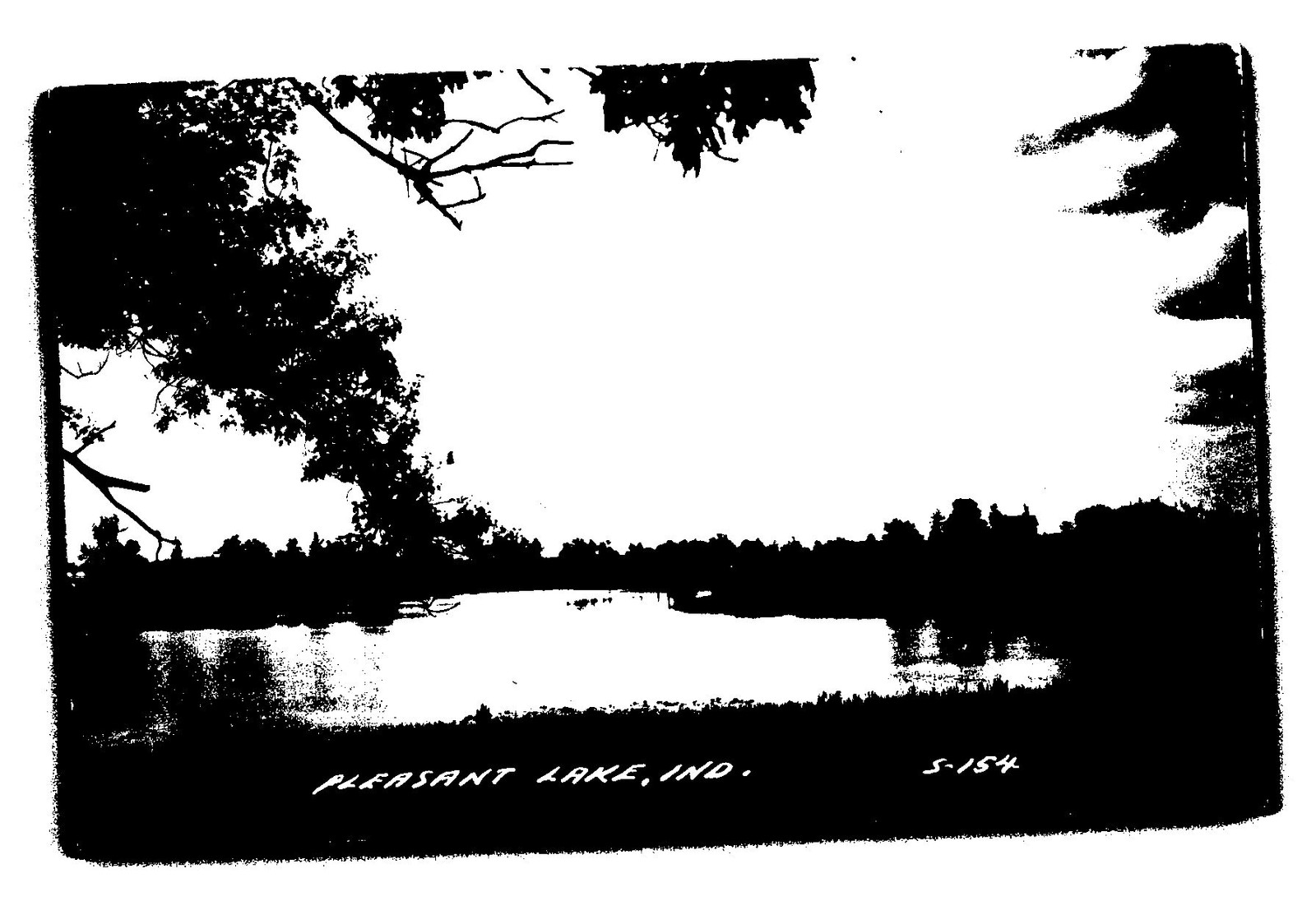 IN Pleasant Lake c. 1910s-1920s Pleasant Lake - Postcard IN Pleasant Lake c. 1910s-1920s Pleasant Lake - Postcard
