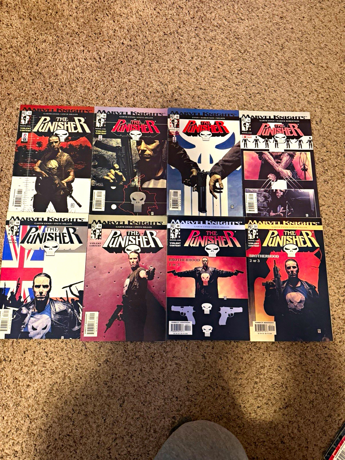 Marvel Knights Punisher #13-16 #18-26 Marvel Comics 13 Issue Lot Garth Ennis