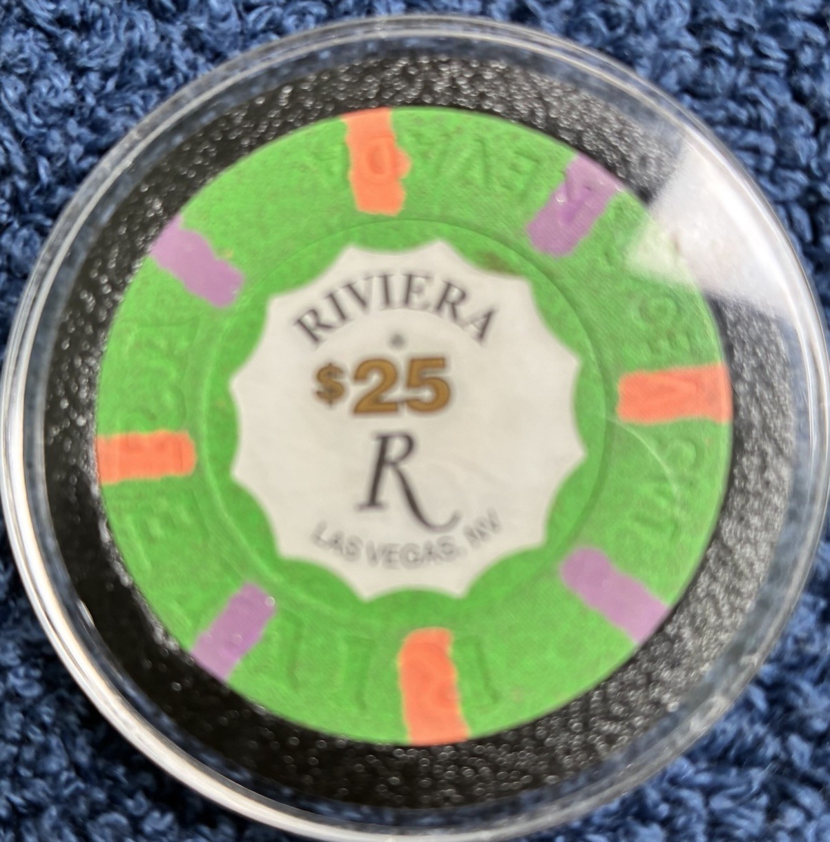 Vintage 1998 Riviera Las Vegas $25 Casino Chip Obsolete Hotel Casino Collectible
