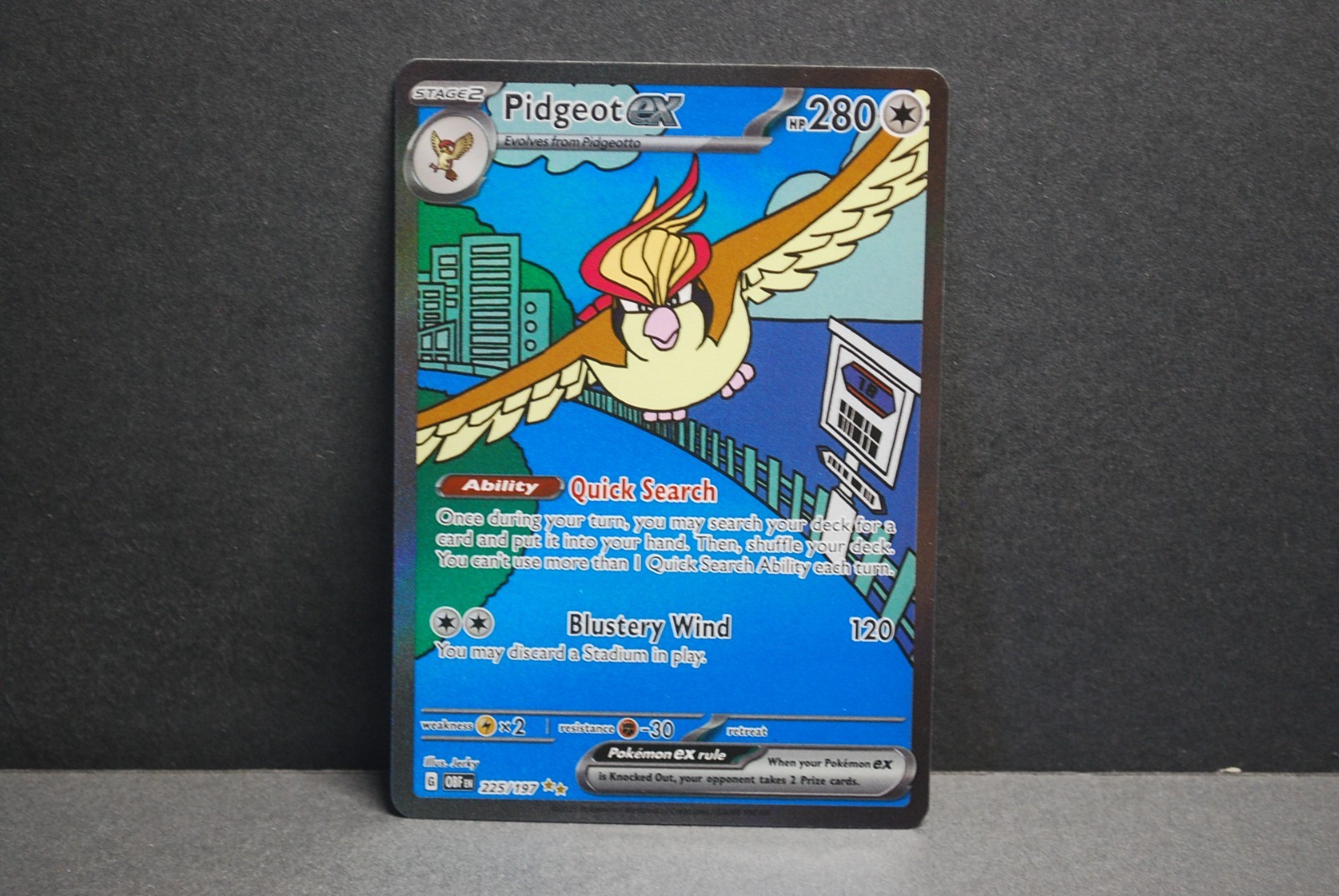 Obsidian Flames Pidgeot Ex Holo #225/197 Near Mint /Mint