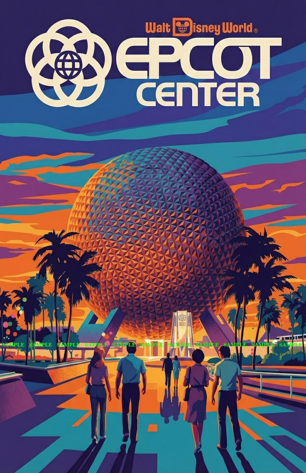 Disney Epcot Center Spaceship Earth World Showcase 11 x 17 Poster Disney Epcot Center Spaceship Earth World Showcase 11 x 17 Poster