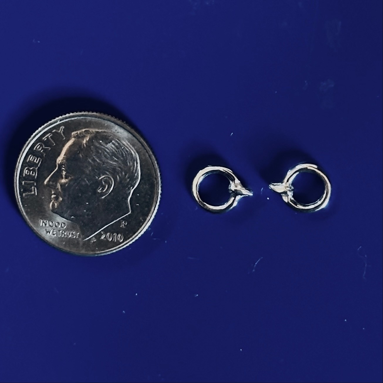 SULSER SADDLERY Traditional 1:9 Model Scale O-RING BIT (ROUND SNAFFLE) - Silver