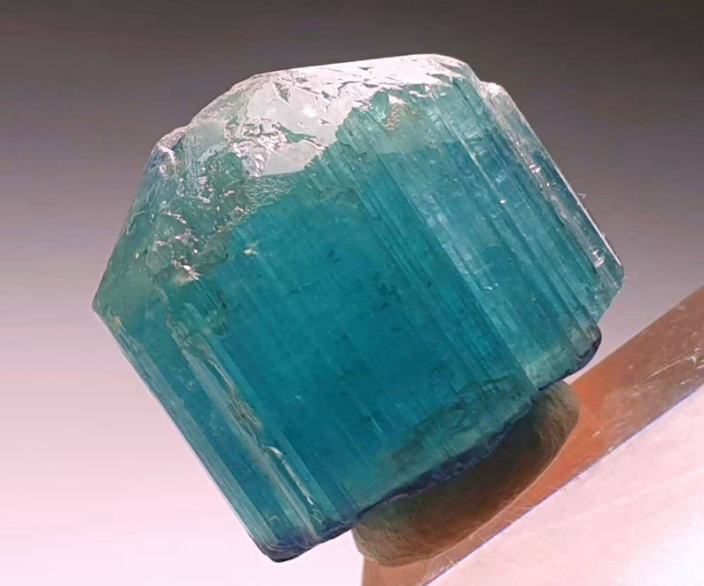 Paraiba Colour Terminated Tourmaline Crystal - 39 Carats Paraiba Colour Terminated Tourmaline Crystal - 39 Carats