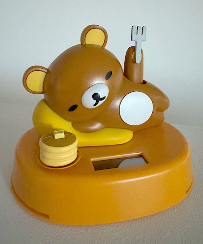 Rilakkuma Solar Powered Moving Mascot Figure Pancake San-X Japan New