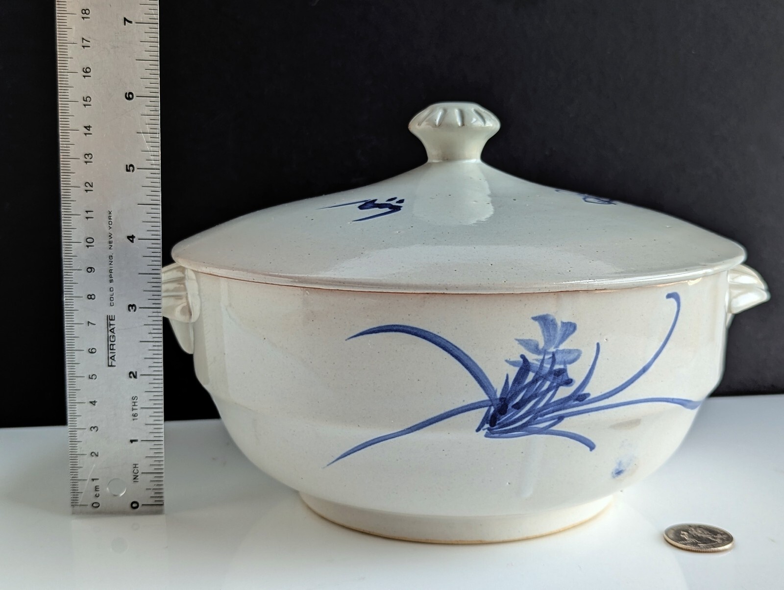 Vintage Southeast Asian Country Earthenware Lidded Pots in 2 Sizes up to 7\