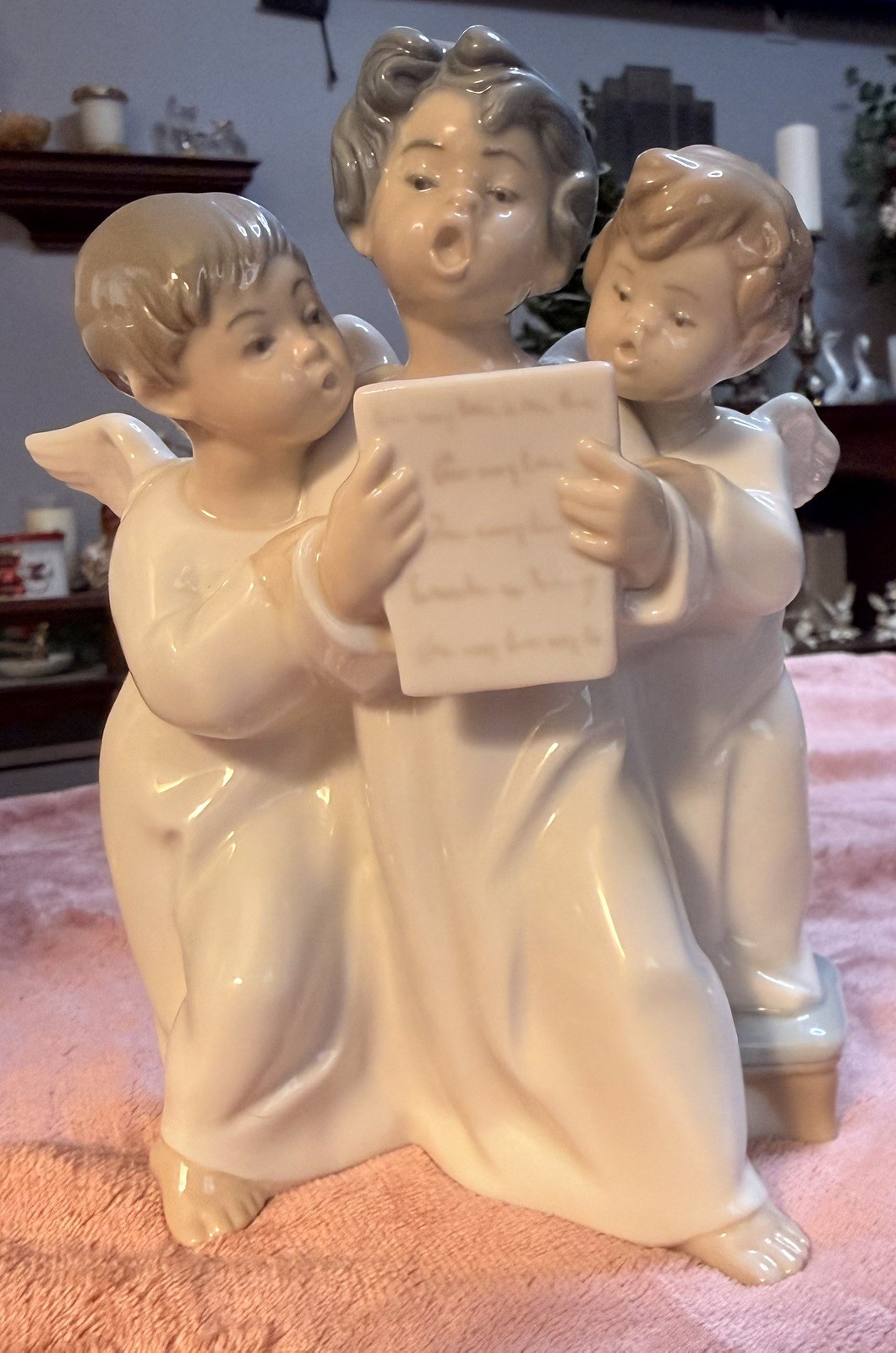 Lladro Porcelain Figurine #4542 “Group of Angels” Retired, Issued 1969