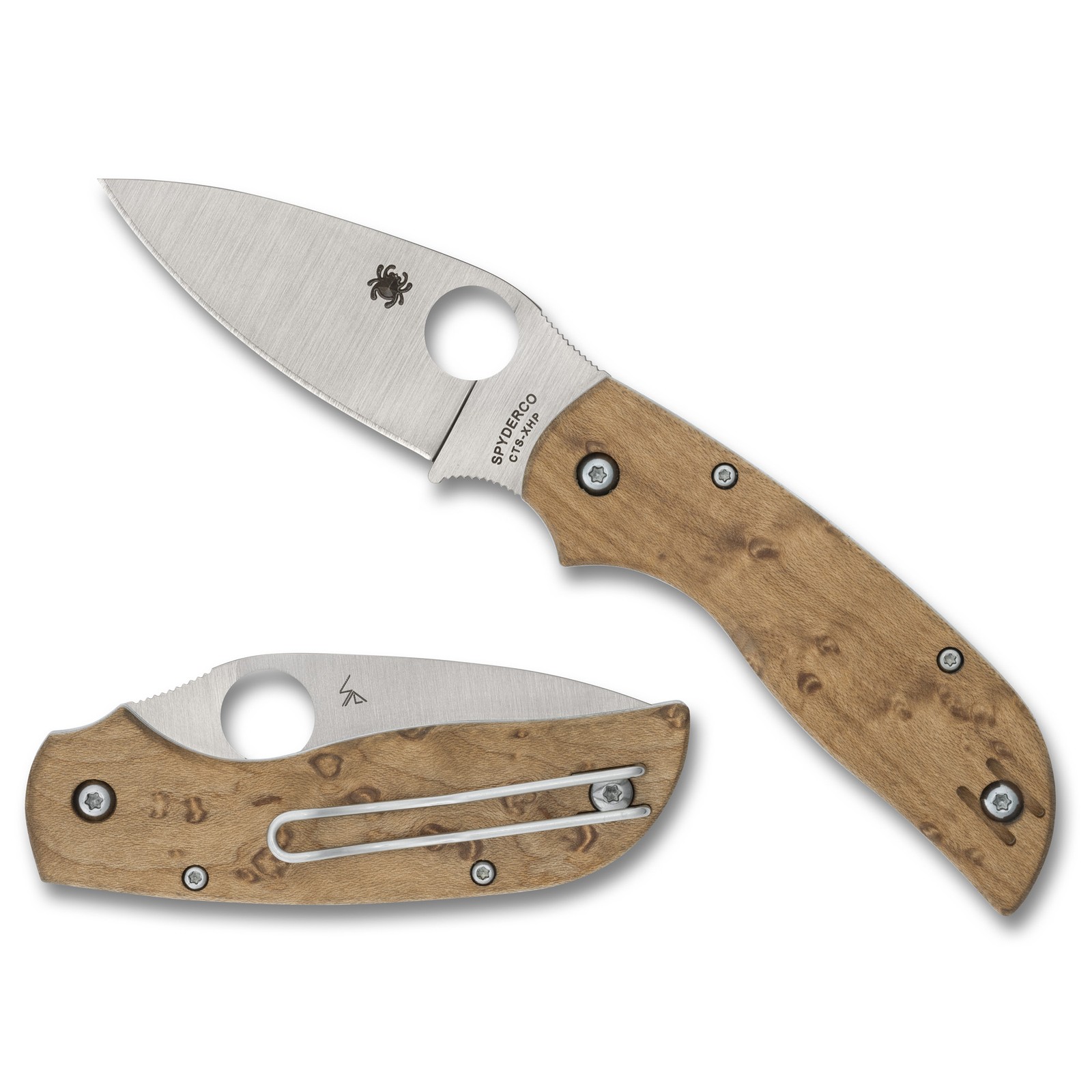 Spyderco Chaparral SlipIt C152NLWDP CTS-XHP Birdseye Maple Slipjoint Knife