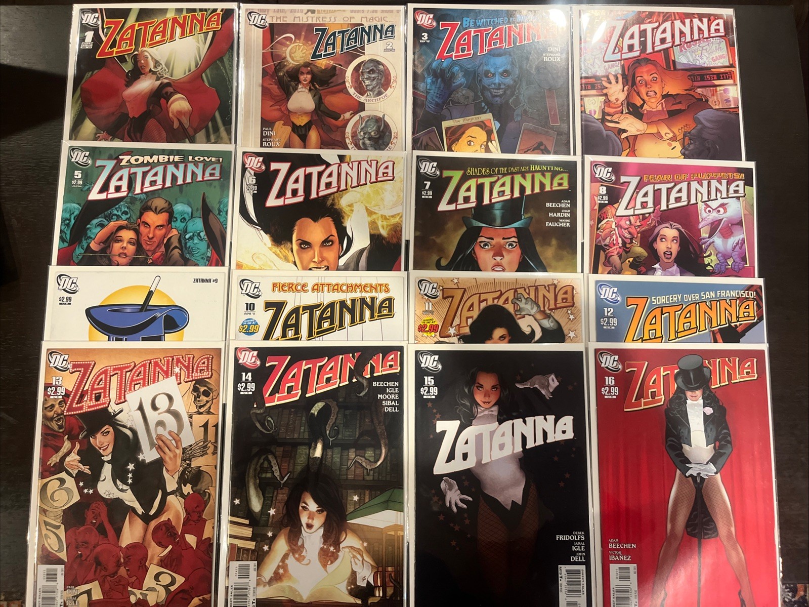DC Zatanna #1-16 2010 1st Print VF to VF/NM Full Low Print Series Adam Hughes