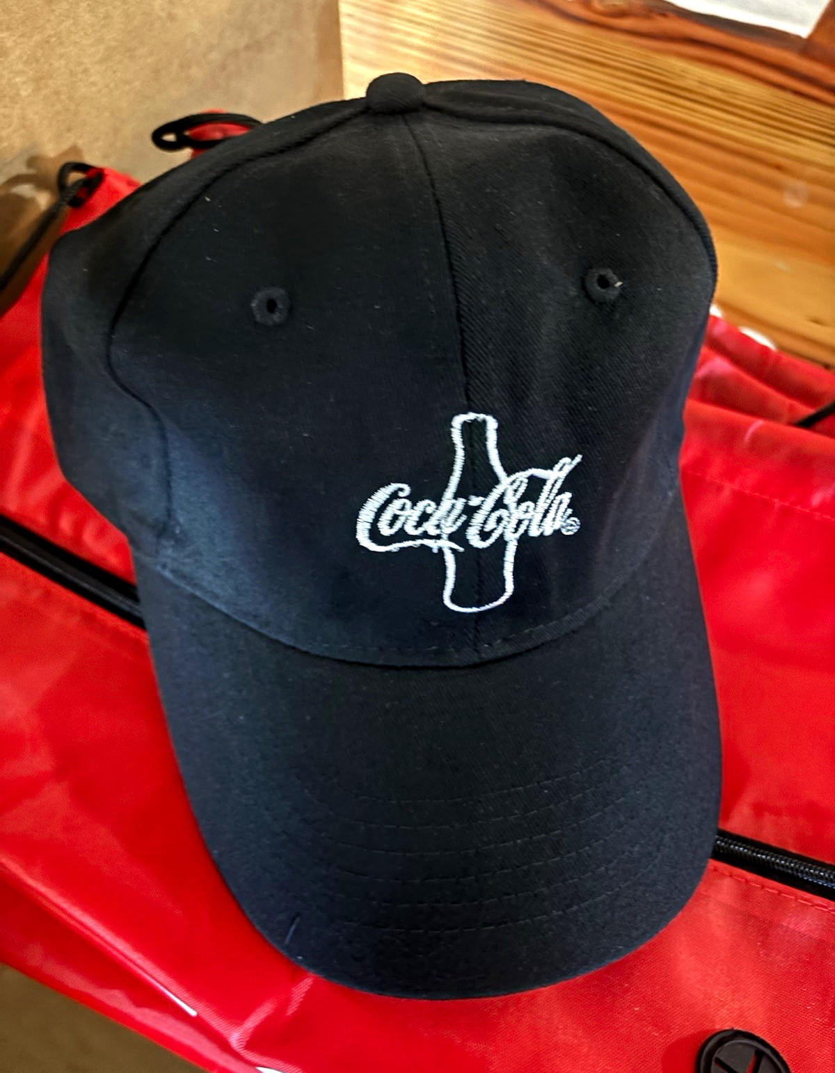 Coca-Cola Black Adjustable Strapback Baseball Cap Advertising Hat Soda Theme Coca-Cola Black Adjustable Strapback Baseball Cap Advertising Hat Soda Theme