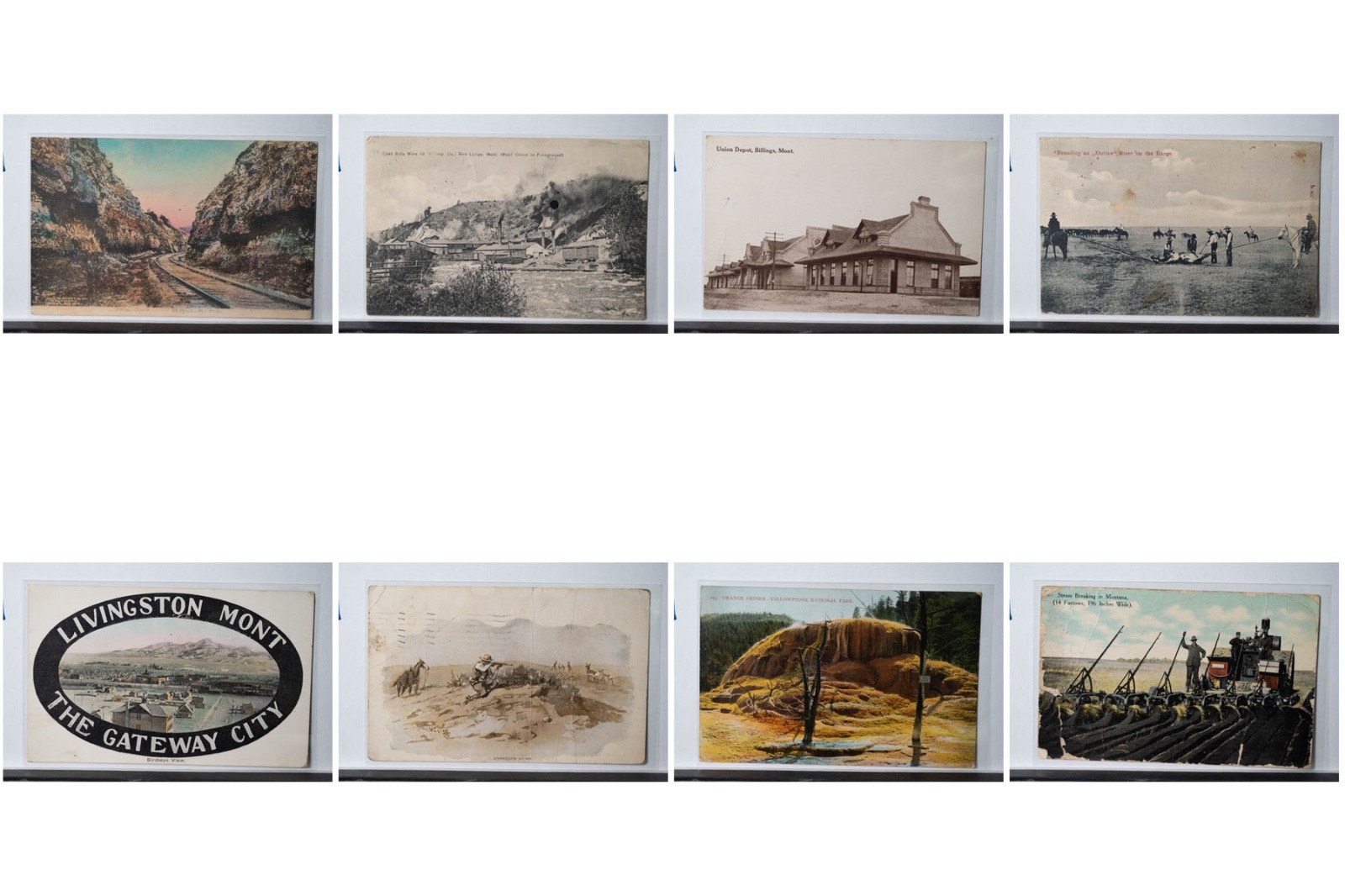 Lot of (86) various divided back postcards