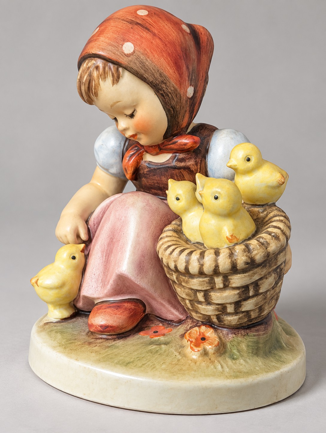M.I. Hummel Chick Girl 57/I TMK-3 Goebel W Germany 5.25” Figurine 4 Chicks M.I. Hummel Chick Girl 57/I TMK-3 Goebel W Germany 5.25” Figurine 4 Chicks